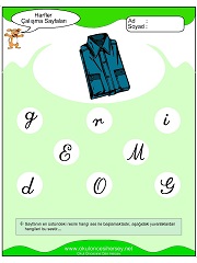 G Sesi Çalışma Sayfaları